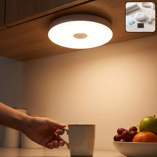 Usb Rechargeable Magnetic Motion Sensor Led Light For Cabinet Home (1 Set)