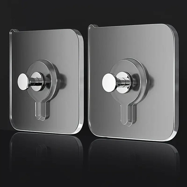 Heavy Duty Self-Adhesive Wall Hooks (Pack of 10)